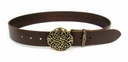 Buckle-Belt 4 cm / Knoten - Spaltleder Bild 3