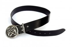 Buckle-Belt 4 cm / Hunde - Kernleder Bild 2