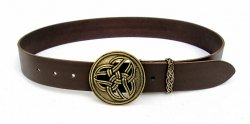 Buckle-Belt 4 cm / Triade - Spaltleder Bild 3