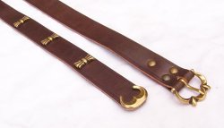 Mittelalter-Gürtel 3 cm / Ende + Nieten Bild 2