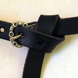 Mittelalter-Gürtel 2 cm + Riemenende Bild 2