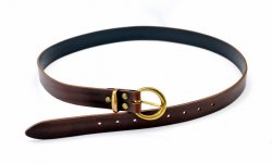 Klassischer Gürtel 3 cm - Kernleder Bild 3