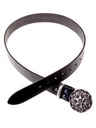 Buckle-Belt 4 cm / Akanthus - Spaltleder Bild 2