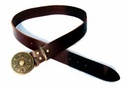 Buckle-Belt 4 cm / Arabeske - Kernleder Bild 2