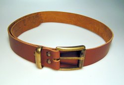 Klassischer Gürtel 4 cm - Spaltleder Bild 2