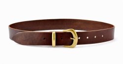 Klassischer Gürtel 4 cm - Spaltleder Bild 2