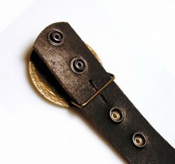 Wechselgürtel aus Spalt-Leder - 3 cm Bild 3