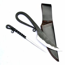 Männer-Messer der Germanen mit Dorn Bild 2