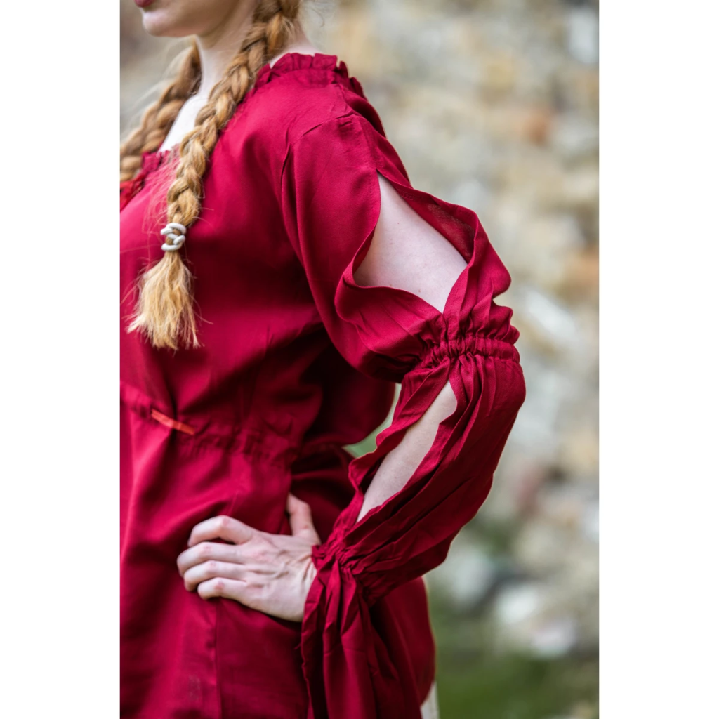 Bluse 'Victoria' mit Raffärmeln - Larp und Mittelalter Gewand
