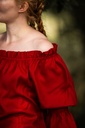Bluse "Emma" Rot - die Klassische Mittelalterbluse