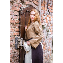 Bluse "Coletta" Braun - die Klassische Mittelalterbluse