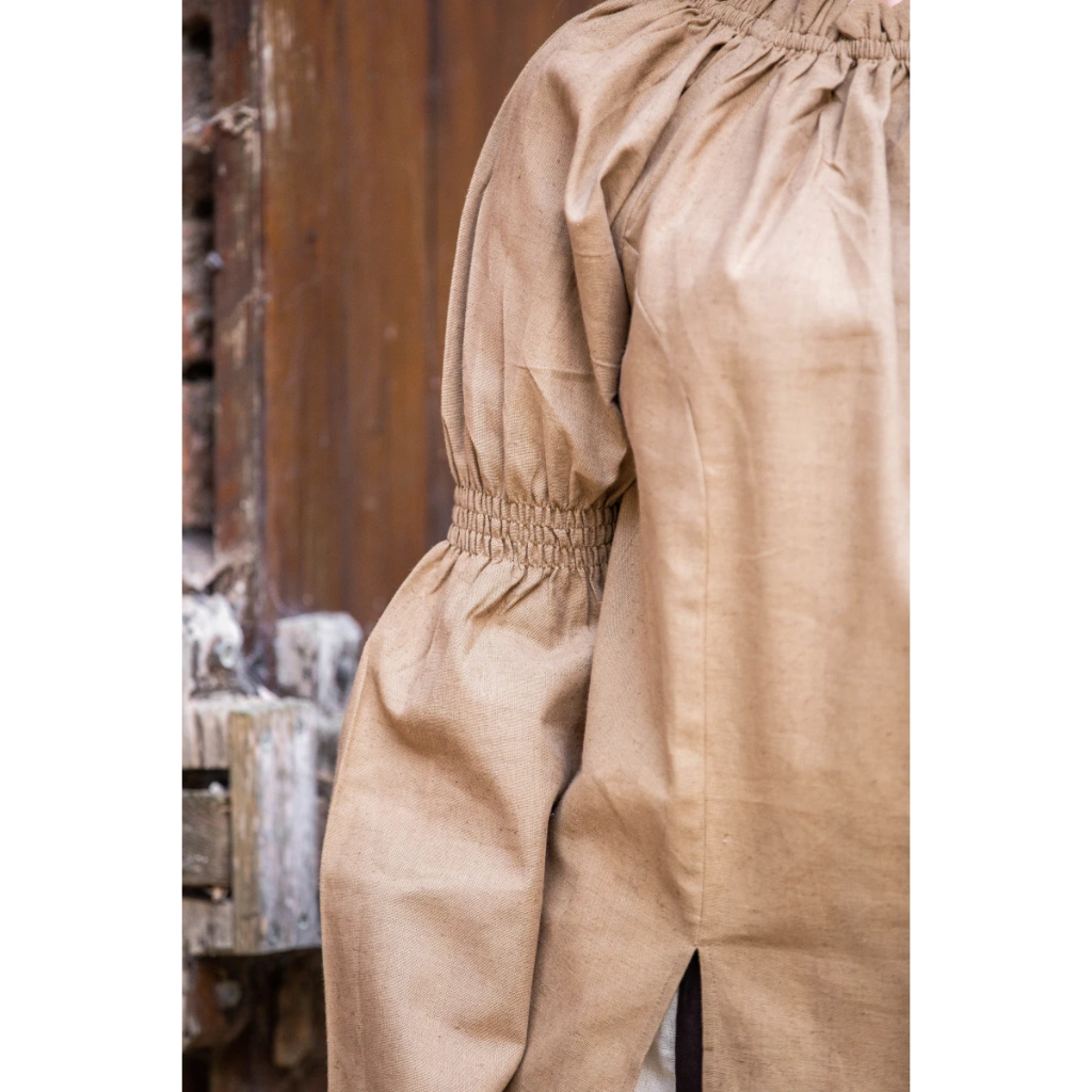 Bluse "Coletta" Braun - die Klassische Mittelalterbluse