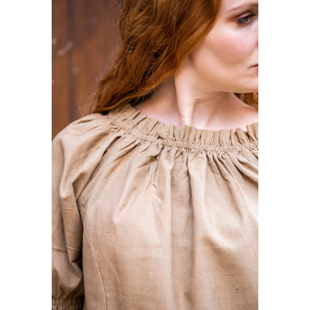 Bluse "Coletta" Braun - die Klassische Mittelalterbluse