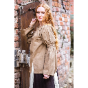Bluse "Coletta" Braun - die Klassische Mittelalterbluse