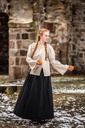 Bluse "Coletta" Natur - die Klassische Mittelalterbluse