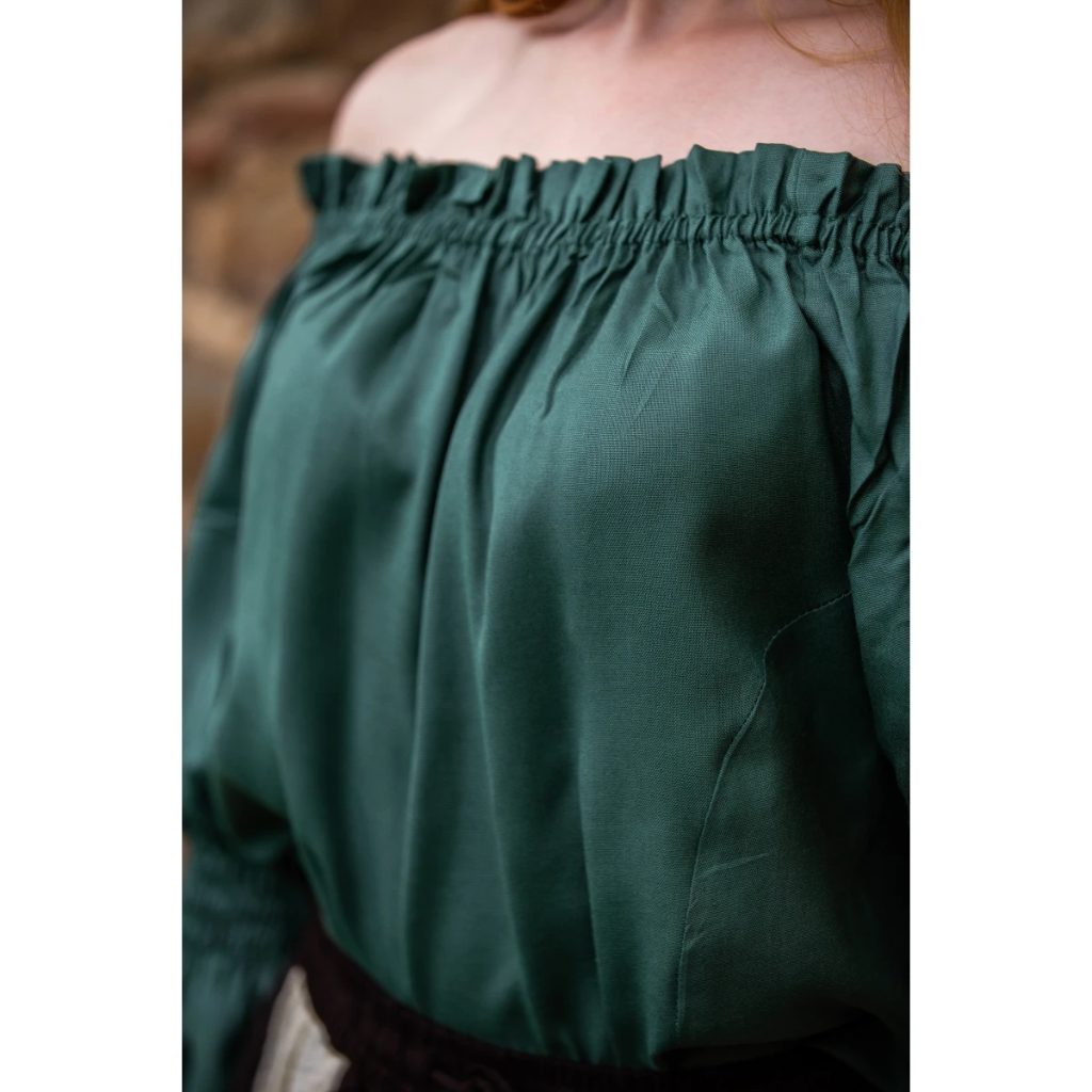 Bluse "Emma" Grün - die Klassische Mittelalterbluse