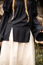 Bluse "Emma" Schwarz - die Klassische Mittelalterbluse