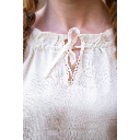 Mittelalterbluse mit Spitze "Bettina" Natur