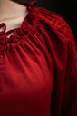 Mittelalterbluse mit Spitze "Bettina"Rot