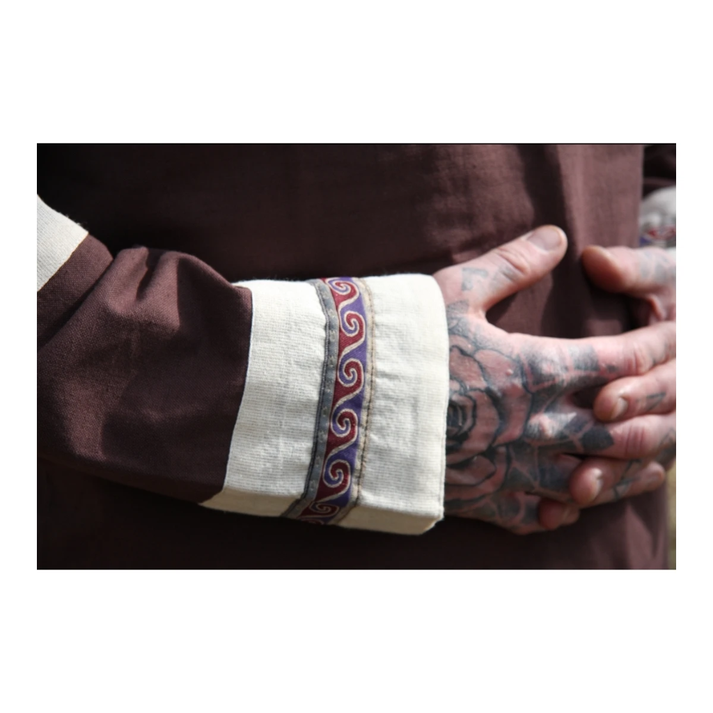 Keltische Tunika mit Besatz - Gewand für Mittelalter, Larp und Reenactment