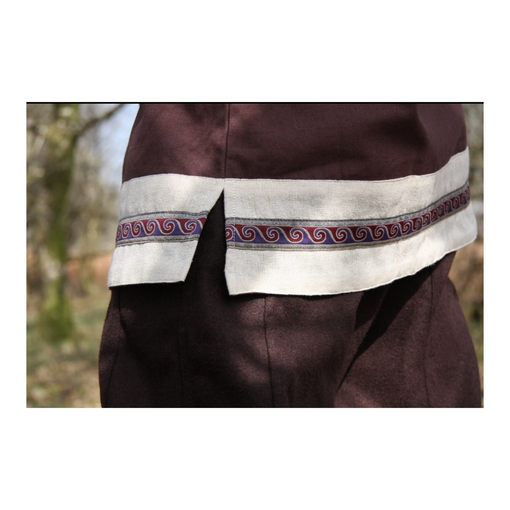 Keltische Tunika mit Besatz - Gewand für Mittelalter, Larp und Reenactment
