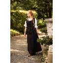 Mittelalterbluse Kurzarm "Verena" Weiß