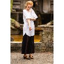 Mittelalterbluse Kurzarm "Verena" Weiß