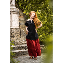 Mittelalterbluse Kurzarm "Verena" Schwarz