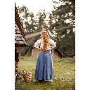 Mittelalterbluse Kurzarm "Verena" Natur