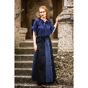 Mittelalterbluse Kurzarm "Verena" Dunkelblau