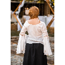 Bluse "Carmen" Volants Weiß