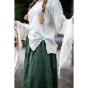 Bluse mit weiten Trompetenärmeln "Irma" Natur