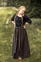 Mittelalter Kurzarmbluse "Vera" Schwarz