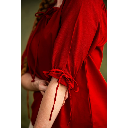 Mittelalter Kurzarmbluse "Vera" Rot