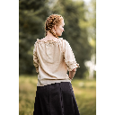 Mittelalter Kurzarmbluse "Vera" Hanf