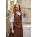 Mittelalter Kurzarmbluse "Sandra" Weiß