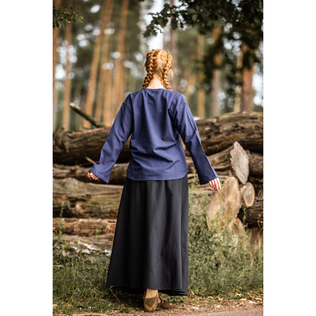 Mittelalter Bluse "Tilda" Blau