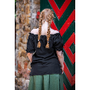 Mittelalterbluse "Otilia" mit kurzen Ärmeln Schwarz