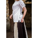 Mittelalterbluse "Otilia" mit kurzen Ärmeln Weiß