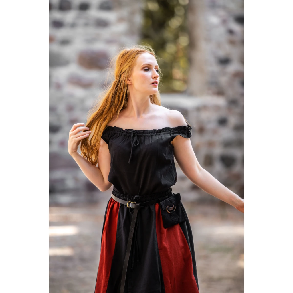 Ärmellose Sommerbluse "Adele" Schwarz