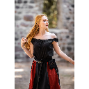 Ärmellose Sommerbluse "Adele" Schwarz