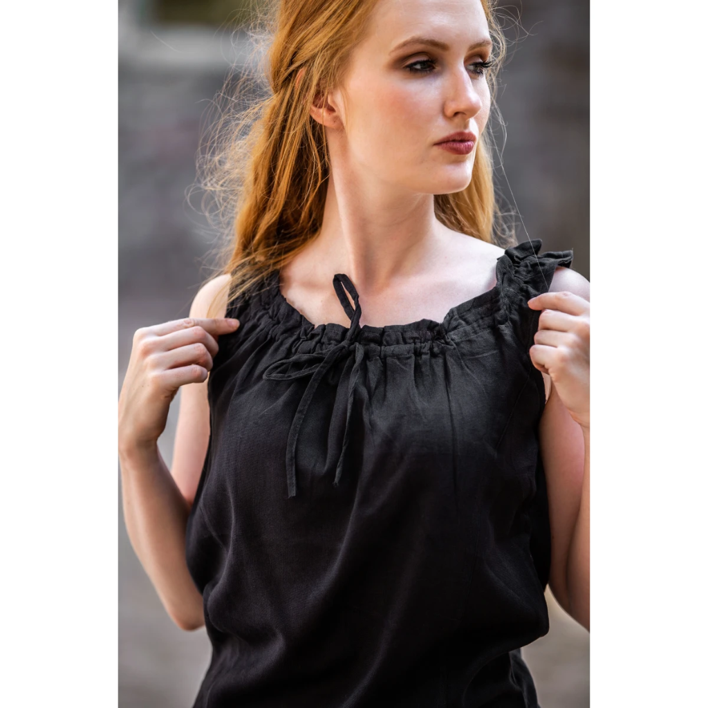Ärmellose Sommerbluse "Adele" Schwarz