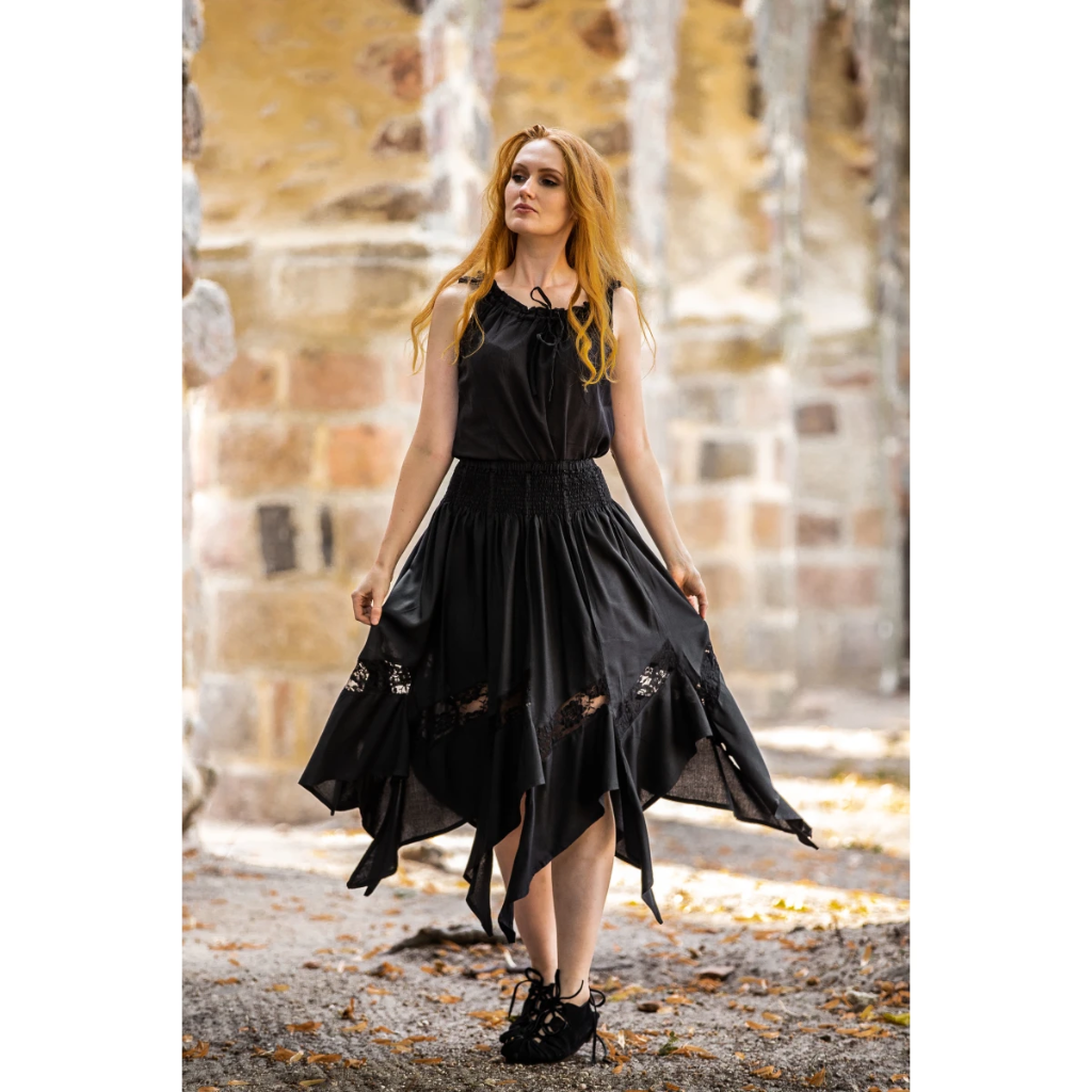 Ärmellose Sommerbluse "Adele" Schwarz