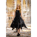 Ärmellose Sommerbluse "Adele" Schwarz