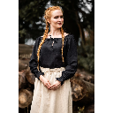Mittelalterbluse "Edith" Schwarz