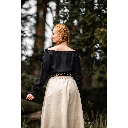 Mittelalterbluse "Edith" Schwarz