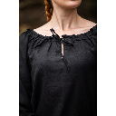 Mittelalterbluse "Edith" Schwarz