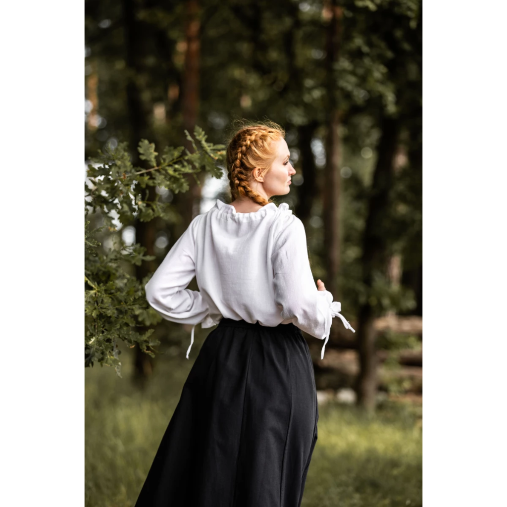 Mittelalterbluse "Edith" Weiß