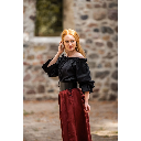 Mittelalterbluse "Morgan" Schwarz