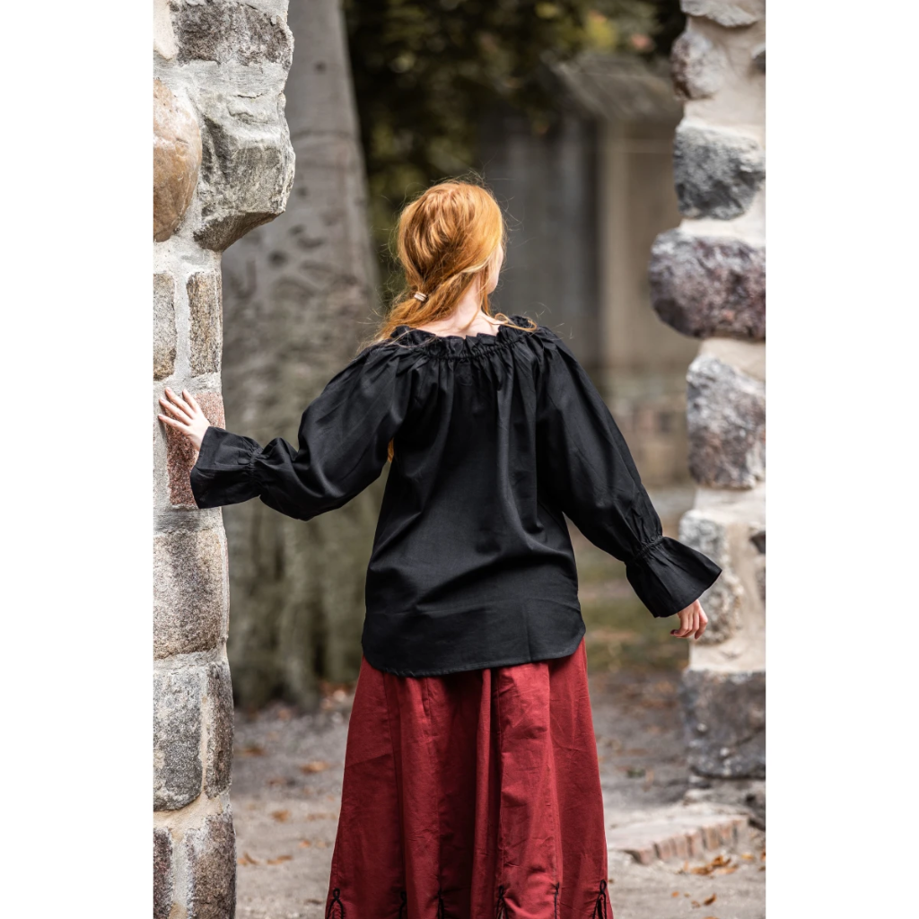 Mittelalterbluse "Morgan" Schwarz